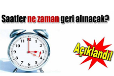 Dünya 25 Ekim?de, Türkiye 8 Kasım?da Geriye Alacak?