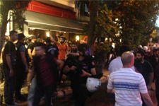 İçki İçiliyor Dayağını Protesto Edenlere, Toma ve Gazla Müdahale