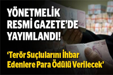 Terörle Mücadele, Ödülle De Devam Edecek