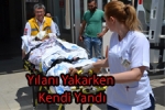  - Saldıran Yılanı Yakmak İsteyen Asker Canından Oluyordu